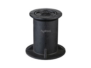 Dispositif à trou de serrure en fonte pour passer une clé afin d'ouvrir un robinet souterrain sur un réseau d'eau - Product Image 1