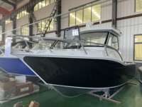 6.25m 21ft bateau en aluminium pêche Offshore bateau d'entrée à cabine ouverte