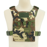Gilet tactique JPC pour enfants, idéal pour la chasse, le CS et le paintball, avec système MOLLE, léger et protecteur