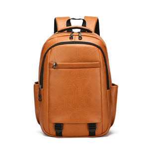 Di alta qualità Softback zaino da uomo impermeabile in pelle sintetica per viaggi e computer portatili con chiusura a cerniera fodera in poliestere - Product Image 1