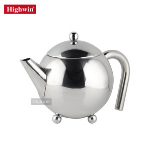 Stainless Steel Coffee Teapot Loose Leaf <strong>Tea</strong> <strong>Infuser</strong> Silver Metal <strong>Tea</strong> <strong>Pot</strong> - Product Image 2