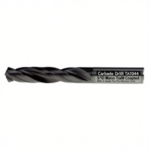 Carbide <b>Drill</b> Bit TA1044 5xD Nano TiAlN Coated With 4 <b>Guide</b> Pads For Machine Tools - Product Image 2