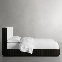 Lit à colonnes en bois massif américain, chêne français vintage, lit double 1,5/1,8 m, lit de mariage à colonnes hautes pour chambre principale, personnalisable