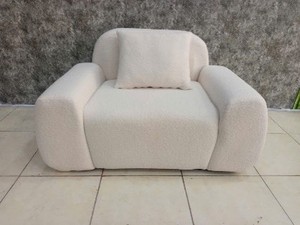 เก้าอี้นั่งเล่นทรงครึ่งวงกลม รุ่น Brown NGUYEN DECOR HC258 ทนทาน นั่งสบาย รับประกัน 1 ปี ดีไซน์ทันสมัย 3 ที่นั่ง โครงไม้พีแอลวูดจากเวียดนาม บุโฟม - Product Image 3
