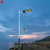 Réverbère solaire mené extérieur de haute puissance d'intense luminosité 1000W 1200W 1500W réverbère solaire