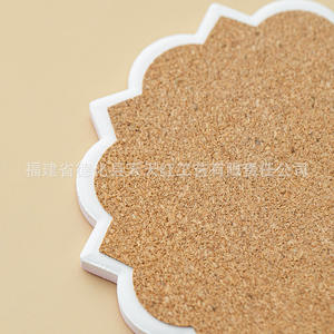 Creative <b>Ceramic</b> <b>Coasters</b> Round Irregular Shape Flowers Pattern Heat Insulating Non Slip For Coffee Tea Home Use - Product Image 2