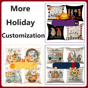 Christmas <strong>Decorations</strong> <strong>Throw</strong> <strong>Pillow</strong> Covers 18X18 Inch Winter Holiday Cotton Linen <strong>Throw</strong> Christmas <strong>Pillow</strong> Case Cover - Product Image 3