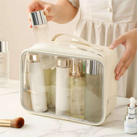 Pochette cosmétique transparente avec fenêtre, étuis personnalisés avec logo, trousse de maquillage, étui cosmétique
