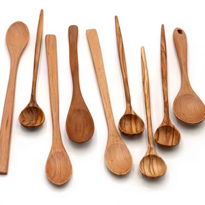 Nouvelle batterie de cuisine Unique ensemble d'outils cuillère en bois ustensile pour cuisines à domicile cuillère en métal Durable - Product Image 1