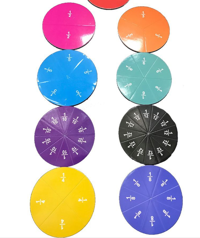 Montessori Fraction Toy Magnetic Fraction Tiles