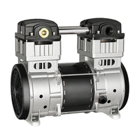 Kompresor Udara Piston HCEM Tanpa Oli 1100W AC, Kompresor Udara Bebas Oli untuk Industri