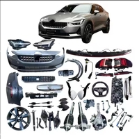 Suku cadang mobil asli untuk Polestar 1 2 3 4 6 suku cadang mobil Bumper pintu belakang Bumper lampu kabut Grill Led Radiator lampu depan
