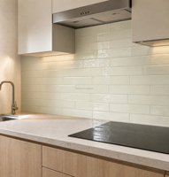Carreaux muraux 75x300mm beige crème brillant faits à la main, décor mural style métro, carreaux de salle de bain, carreaux de fond de cuisine, porcelaine céramique