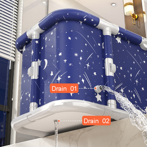 Yetişkinler için taşınabilir katlanabilir küvet bağlantısız sıcak banyo Spa küvet buz banyosu için aile - Product Image 1