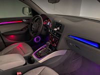 Kit d'éclairage d'ambiance pour Audi A4 B8 A5 Q5 2010-2017, amélioration des lampes LED d'ambiance intérieures avec synchronisation musicale, effet ciel étoilé