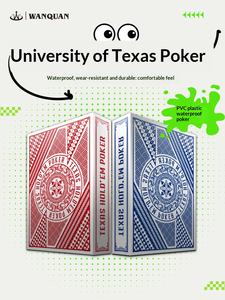Cartes à jouer en plastique personnalisées Texas Hold'em, finition mate, grands caractères, imperméables, lavables, PVC durable, jeux de saison pour le camping - Product Image 6