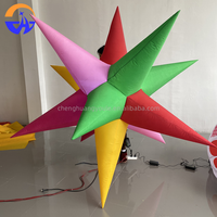 Modèle d'étoile gonflable à explosion de couleurs, accessoire suspendu pour bar, discothèque, publicité de rue, événement, interaction en tournée avec souffleur