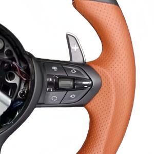 适用于宝马 M3 M4 M5 M6 F06 F10 F15 F16 F20 F30 F31 F32 F33 F34 F36 <span class=keywords><strong>M</strong></span> Sport 棕色穿孔真皮新款方向盘总成 - Product Image 5