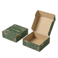 Cajas de Papel Impresas en Verde para Cosméticos, Caja de Envío con Logotipo Personalizado, Caja Corrugada para Cosméticos, Gran Venta