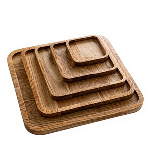 Elegante Bandeja Decorativa Multifuncional de Madera para Servir Café, Té y Jugos - Hecha a Mano, Ecológica, Apta para Lavavajillas y Microondas - Product Image 5