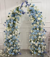 Vente en gros de piliers d'arc de fleurs artificielles réalistes pour toile de fond de mariage et décoration de photomaton, ornement de Noël et du nouvel an