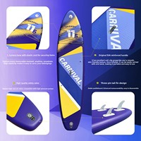 Planche à pagaie gonflable de 350 cm avec pagaie pour les sports nautiques