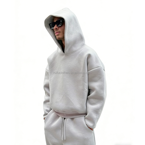 Sudadera con Capucha Personalizada para Hombre, 350 g/m², Sudadera de Gran Peso, Estampada, con Hombros Caídos, Lisa, con Relieve - Product Image 1