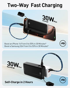 Power Bank 3-<span class=keywords><strong>in</strong></span>-1 con Supporto e Cordino 10000mAh 30W Ricarica Rapida Mini Batteria Portatile Sottile Prodotti di Tendenza <span class=keywords><strong>Online</strong></span> - Product Image 6