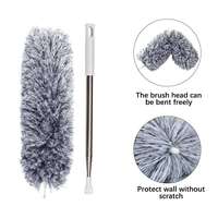 Mini-plumeau en microfibre avec manche télescopique, plumeau en plumes de poulet, brosses de nettoyage