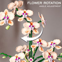 MJI 13111 Fleurs d'orchidées 866 pièces Petites particules Blocs de construction en plastique éducatifs créatifs pour enfants Jouet d'assemblage