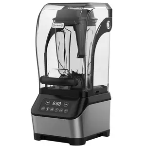 Sound Proof Blender 1800W 2.5L Commercial Fruit Juice Smoothie Maker With Quiet Sound Enclosure for Puree, Shakers and Smoothies
