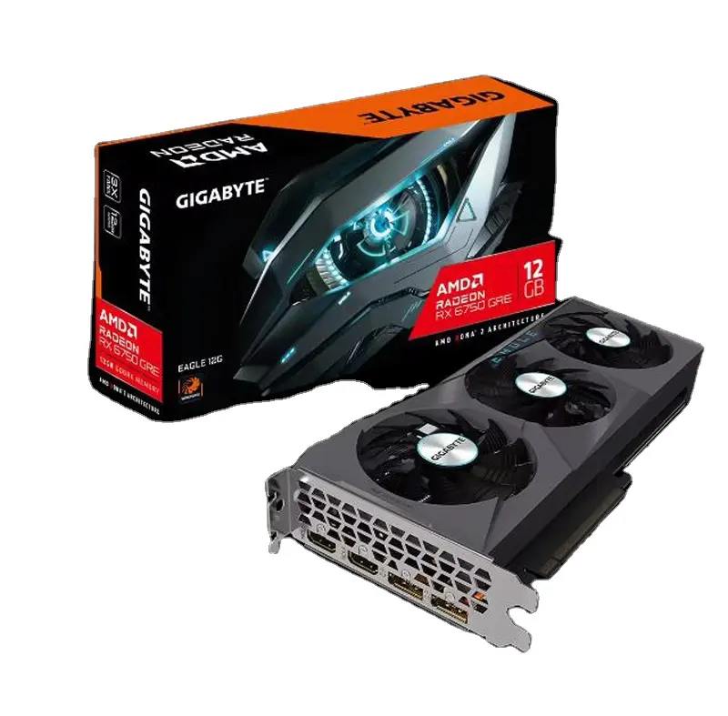 Brand New GIGABYTE RX 6750 GRE EAGLE 12G Gaming graphics card Video Cards GPU Gaming AMD Radeon RX 6750 X