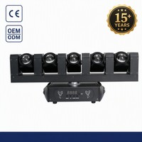 Barre de lumière LED mobile 5x60W RGBW 4-en-1 6x20W avec zoom pixel DMX512 pour scène, DJ, club, concert – Vente directe usine CE RoHS