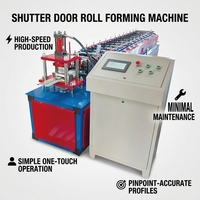 Machine de formage à froid automatique pour la fabrication de portes de garage en acier à enroulement rapide