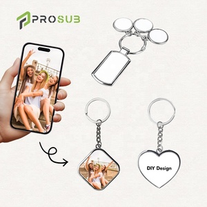 Portachiavi a Forma di Cuore per Mamma Prosub, Supporti per Sublimazione all'Ingrosso, Stampa Personalizzata del Logo, Portachiavi in Lega di Zinco alla Moda - Product Image 3