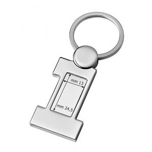 Llavero de Aleación de Latón con Impresión Offset, Soporte para Monedas y Mosquetón, Llavero con Logotipo Láser y Número Uno - Product Image 2
