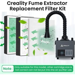 Filtre à charbon actif Creality 10,34 x 8,26 x 1,23 pouces pour purificateur d'air à haute perméabilité - Product Image 4
