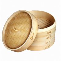 Couscoussier 2 étages 3-en-1, panier à riz collant, panier à dim sum, bleu, pliable, cuiseur vapeur