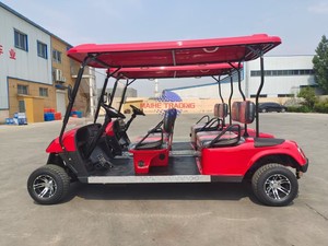 Voiture de golf électrique à quatre roues motrices, 3-4 places, autonomie de 70-90 km, batterie au plomb-acide 48V, navette touristique pour touristes - Product Image 4