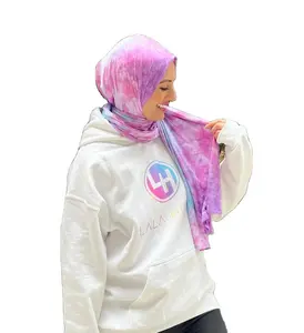 Wholesale Customize High Quality modal Printed Tie dye Fashion Printed modal Muslim Bamboo Modal Scarf Women