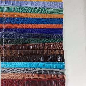 Cuero de imitación <span class=keywords><strong>croc</strong></span>, cuero de imitación azul, rollo de cuero para caja de joyería - Product Image 2