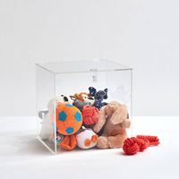 Vente en gros Perspex facile à ouvrir couvercle boîte de rangement en acrylique avec couvercle boîtes de rangement en acrylique carrées transparentes personnalisées