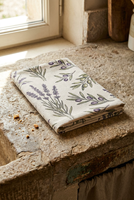 Serviettes de cuisine 100% coton, imprimé champ de lavande de Provence, style campagnard français, 40x60cm