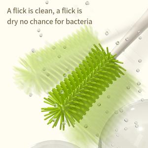 360 Ensemble de nettoyage portable pour biberon et sucette-Prêt pour le voyage, brosse en PP, outil en silicone, kit de 4 pièces pour les tout-petits - Product Image 3