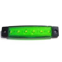 Feux de position arrière de remorque latérale ambre 6 LED pour camions fabrication LED contour 12V Volt camion caravane dégagement bleu rouge