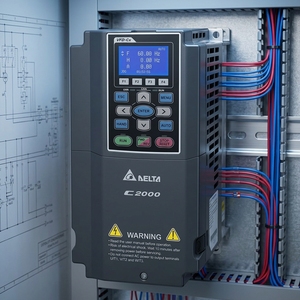 Variador de Frecuencia VFDC2000+, 100HP 230V, FOC y TRQ, Sin Caja de Conducción, para Uso Abierto/IP20, VFD750C23A-00 - Product Image 1
