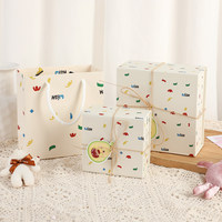 Boîte cadeau carrée en carton écologique haut de gamme avec couvercle rabattable, gaufrage et dorure, pour emballage souvenir d'anniversaire de filles, vide, nouveau style