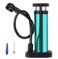 Mini pompe à vélo JYG006-FB personnalisable Corps portable en alliage d'aluminium avec ballon haute pression 17.3*8.8CM Type de valve Schrader