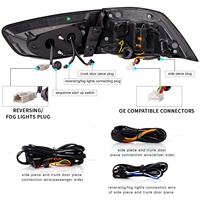 Luces Traseras Ahumadas/Rojas con Escaneo y Luz Trasera Secuencial Ámbar para Mitsubishi Lancer Evo X 2008-2018