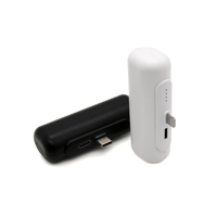 Mini batterie externe jetable d'urgence, batterie Li-polymère, entrée micro USB, sortie Type-C, 12W haute puissance, chargeur de téléphone à usage unique